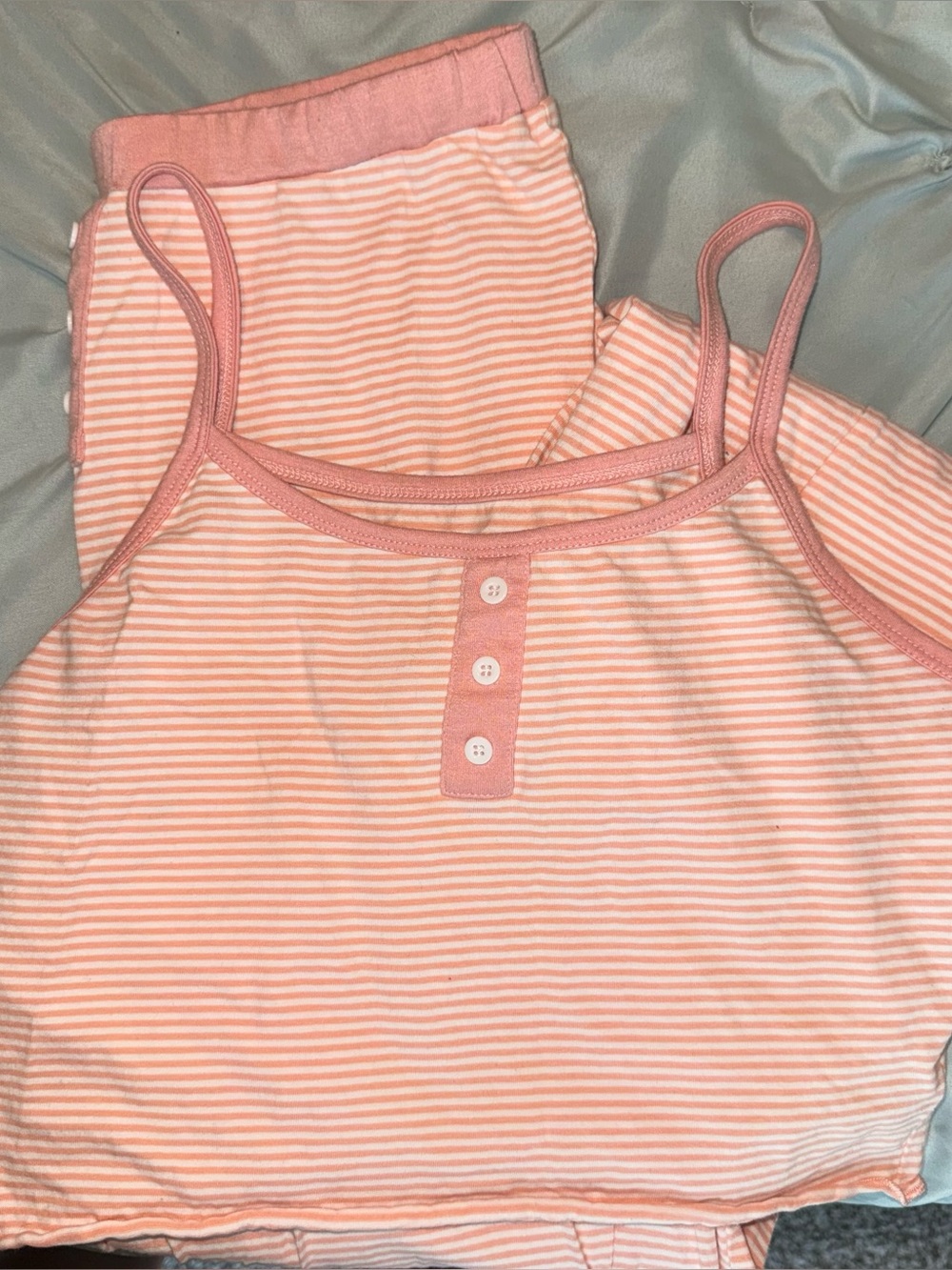Pink Stripe Pajama Set